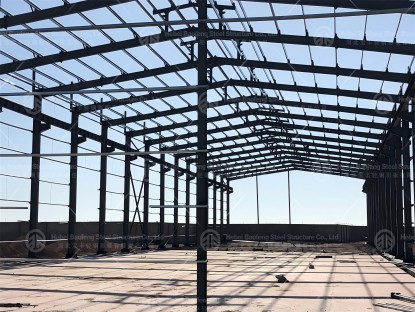 Steel structure warehouse feedback from customers in Algeria