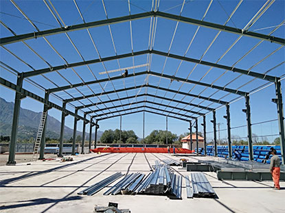 Galvanized Light Logam Steel Structure Storage Warehouse